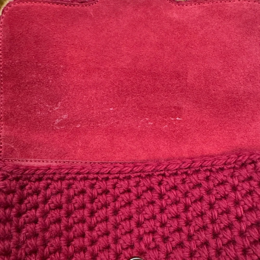 Catarina Bertini Crochet Chain-Handle Crossbody Bag in Red - Picture 4 of 8